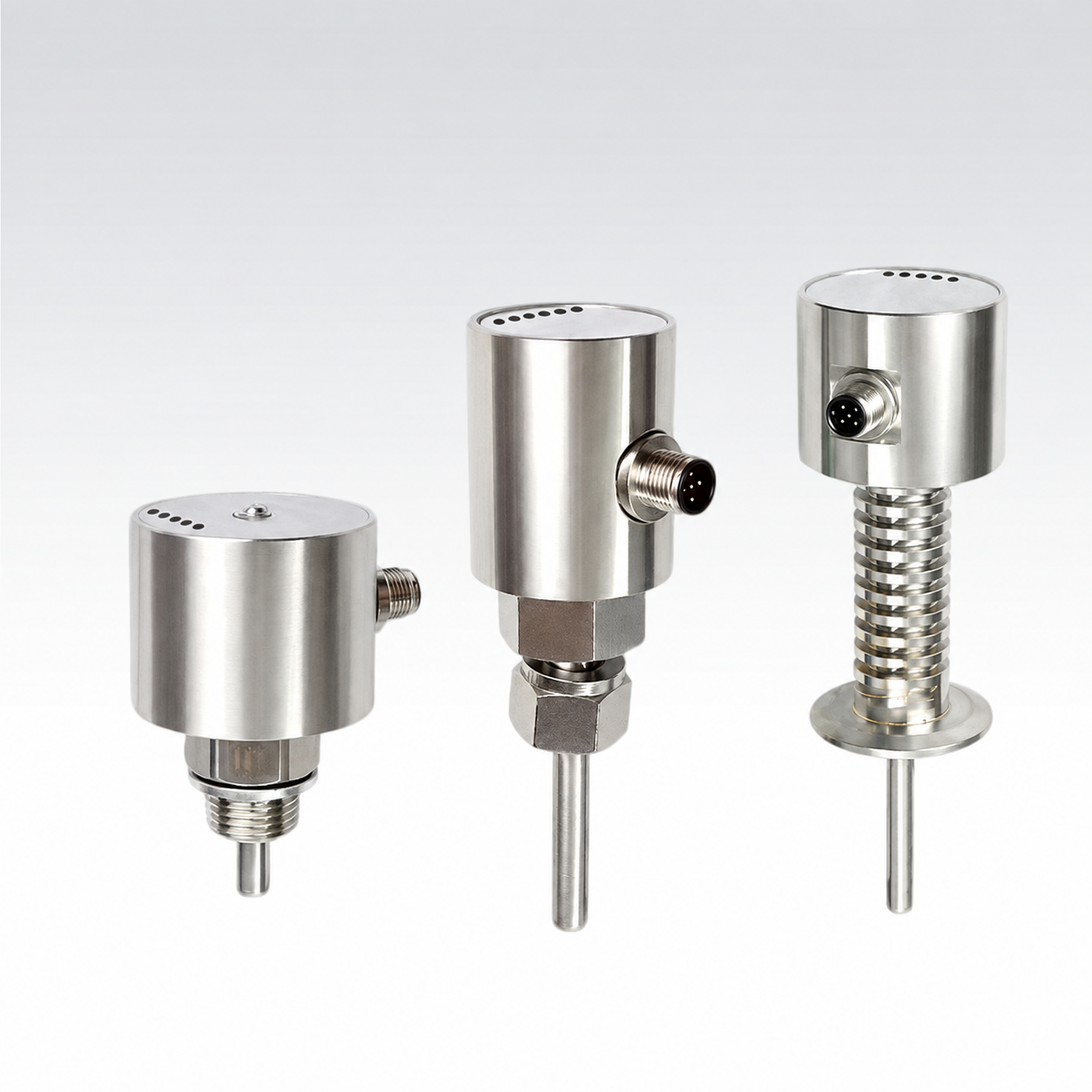 FGP70 thermal electronic flow switches with short, long, and hygienic probe configurations